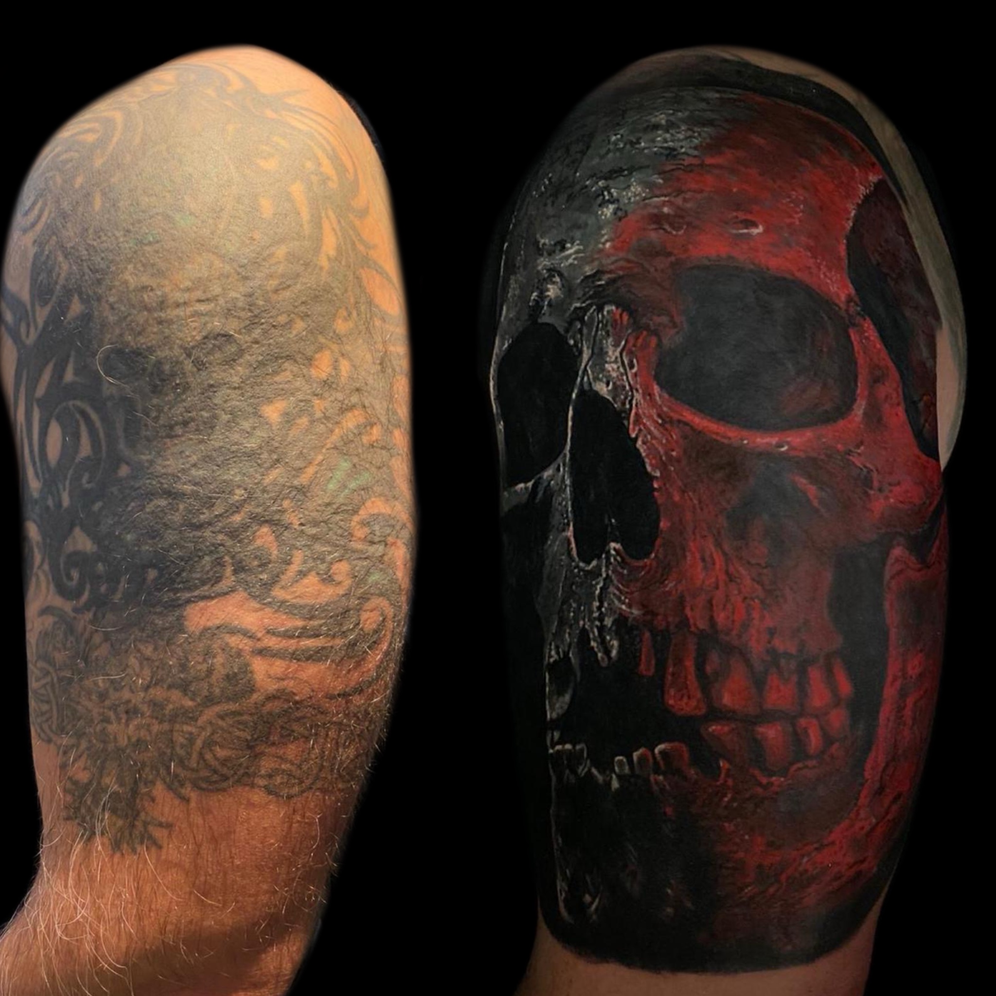 Cover-up tattoo — Salvation Tattoo Studio